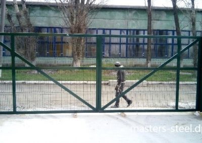 Ворота из сетки